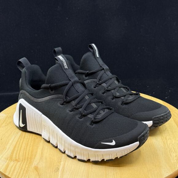 Nike Free Metcon 6 Men\'s Size 11.5 Black White Gym Athletic Shoes FJ7127-001